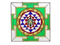 Stained Glass Sri Yantra