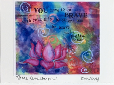 Brave - Greeting Card