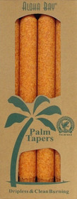 Aloha Bay orange palm wax taper candles
