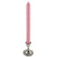 pink palm wax taper candle 