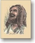 Jesus Christ - Jesus Laughing - 3 1/2 x 5