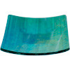 Square Glass Plate Emerald Iridescent - 3.5"