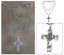 Hand Made Sterling Silver and Amethyst Necklace, 'Balinese Cross'