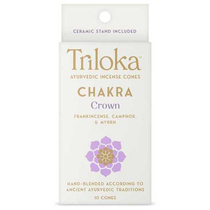 Triloka Crown (Sahasrara) Chakra Incense - Cone