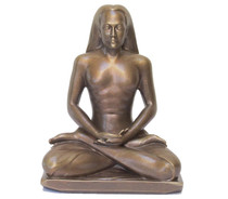 Statue - Babaji Meditating - Golden Bronze 8"