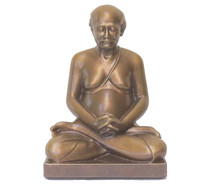 Lahiri Mahasaya Meditating - Golden Bronze 8"