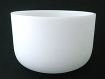 Frosted Crystal Singing Bowl - G Note - 10" - Perfect Pitch