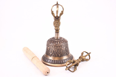Sacred Spiritual Tibetan Bell, Striker, and Dorje
