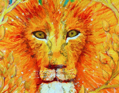 Chakra Three - Lion - Greeting Card
