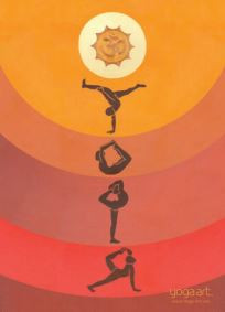 Yoga Asana - Greeting Card