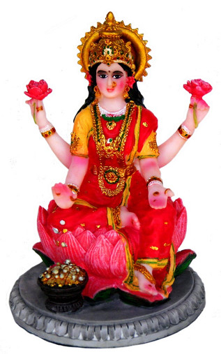 Statue - Lotus Lakshmi 5.25"