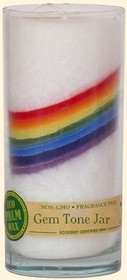 Gem Tone Rainbow Unscented Jar Candle - 11oz.
