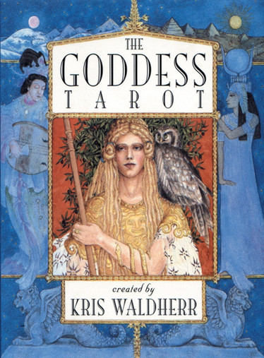 The Goddess Tarot uses goddess stories and imagery to update traditional tarot symbolism, addressing women's contemporary needs. Described on Aeclectic Tarot as "possibly the most beautiful tarot deck ever to be created" Goddess Tarot is ornately illustrated with evocative details that bring tarot to life in new ways. Each card in the Major Arcana depicts the story of a different goddess. Each suit in the Minor Arcana corresponds to one of the four elements -- earth, air, water, and fire -- as well as to a particular goddess. The suit of cups is associated with Venus, the Roman goddess of love. The suit of swords relates to Isis, the Egyptian goddess of magic and redemption. Pentacles portray Lakshmi, the Hindu goddess of prosperity, and the suit of staves depict Freyja, the Norse goddess of creativity. Artist and author Kris Waldherr also provides a beautifully written instruction booklet to help you get the most out of The Goddess Tarot.