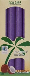 Perhaps the most beautiful burning candle is a coconut taper candle. The flame is bright, the candles are essentially dripless, and their brilliant color and tall stature will impress. The very best way to create ambiance for a meal or special occasion is to light Aloha Bay's coconut taper candles.

Each unscented 9" tall taper has an estimated burn time of 9 hours and features pure cotton wicks for a clean and steady burn.
