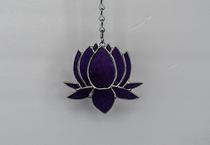 Lotus - Stained Glass - Royal Blue (4")