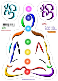 Static Clink Sticker - Chakra Meditation