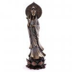 Statue - Quan Yin Avalokiteshvara on Lotus Pedestal