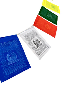 Buddha Tibetan Prayer Flags (10) 6" X 8"