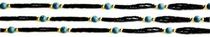 Tulsi Necklace (black) - Turquoise 