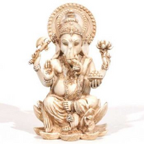 Statue - Ganesh - Antique Ivory 4"