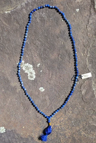 Lapis Lazuli Mala (Knotted)