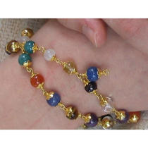 Navaratna - Bracelet (Gold Lotus Caps)