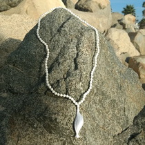 White Lava Mala Beads