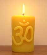Beeswax Om Candle - Small