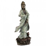 Statue - Quan Yin on Lotus Pedestal