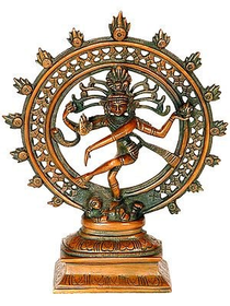 Statue - Nataraj in Brass (8")