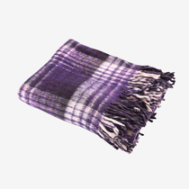 Plaid Yoga Blanket (Purple)
