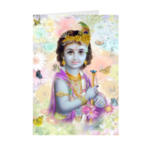 Baby Krishna - Framed Art Card