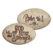 Psalm Stone: God is Our Refuge and Strength
