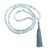 Kriya Mala - Aquamarine with Pearl