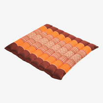 Zafuko Rollable Meditation Cushion (Burgundy/Orange)