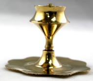 Brass Sun Pedestal Incense Holder (Small)