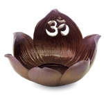 Lotus Tealight Holder with Om Symbol