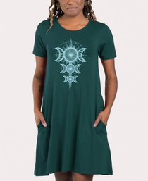 Soul Flower - Moon Goddess T-Shirt Dress