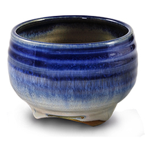 Blue Rim Bowl Ceramic  Incense Holder