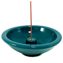Blue/Green Ceramic Incense Holder
