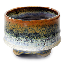 Rust Rim Cup Ceramic Incense Holder