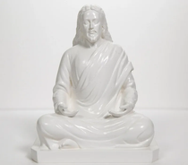 Statue - Jesus Christ Meditating - 8" (Marble)