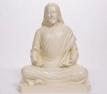 Statue - Jesus Christ Meditating - 8" (Almond)
