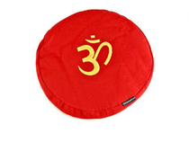 Singing Bowl Cushion with Om Symbol  XXL (Red) 