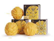 Lotus Sphere Beeswax Candle