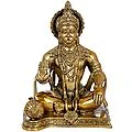 Statue- Hanuman 9" (Brass)