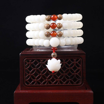 White Bodhi Seed Mala - (Opal Peace Bracelet)