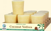 Coconut Votive Candles (Unscented) - Cream