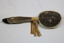 Turtle Shell Rattle with Deer Leg