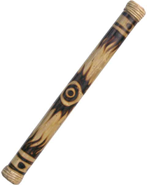 Bamboo Rain Stick with Burnt Sun Design (32")